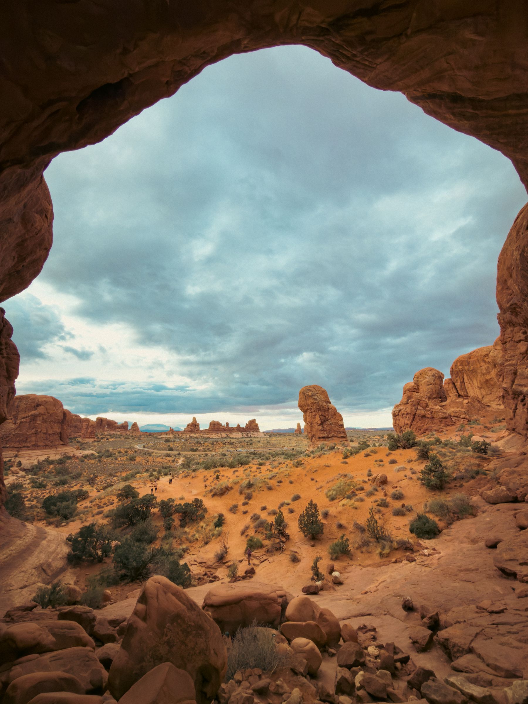 View From Opening of Double Arch